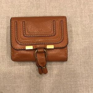 Chloe small Marcie wallet cognac